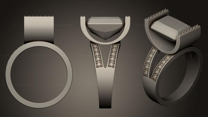 Ювелирные перстни и кольца (Кольцо 53, JVLRP_0155) 3D модель для ЧПУ станка